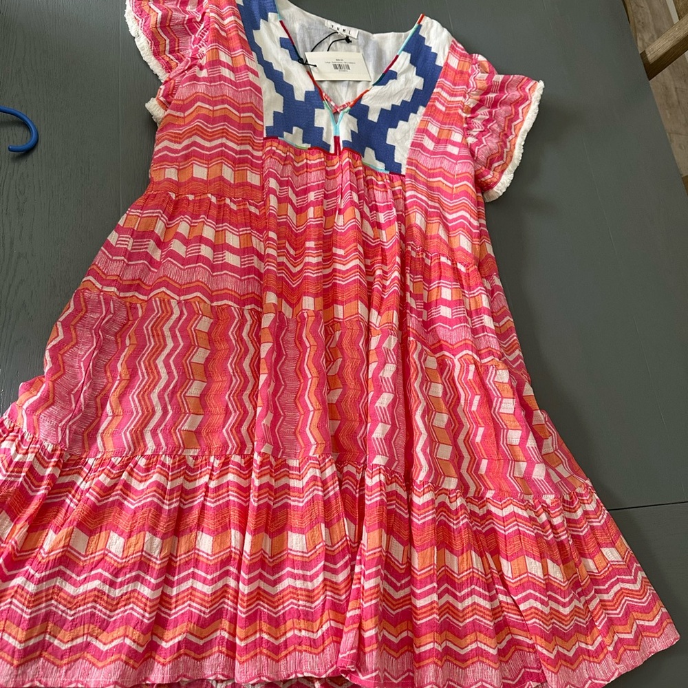 Colorful Zigzag Pattern Women’s Dress